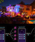 Outdoor RGB LED Flood Light 25W 250W Equiv 2500LM With App Control Bluetooth 16 Million Colors for event lighting