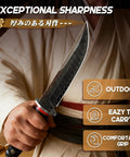 Fixed Blade Knife With Wooden Sheath Japanese Style For Outdoors Survival Razor Sharp Camping Gear Boss Fathers Day Gift For Dad Bushcraft Ready Everyday
