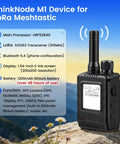 ThinkNode M1 LoRa Meshtastic Transceiver With GPS And One Point Five Four Inch EPD Screen In Protective Case on a rock