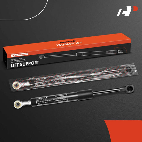 Rear Window Lift Supports Gas Spring For Infiniti QX56 2004 To 2010 Armada 2005 To 2015 Pathfinder 2004 And Nissan Models Left And Right Side Replacement Two Piece Set, packaged and unboxed view