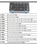 Top Grade High Precision Spring Collet Set For Your CNC And Drill Setup Featuring ER11 ER16 ER20 ER25 ER32 ER40 Sizes in a storage case.