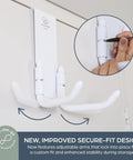 Over The Door Stroller Hanger No Drill Heavy Duty Metal Holds 50 Lb Adjustable Arms For Hallways Garages And Entryways