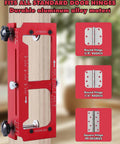 Door Hinge Jig And Door Lock Installation Kit Pro Combo Aluminum Router Template for hinge mortising and lock drilling options