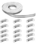 Grab This Awesome Stainless Steel Hose Clamp Roll Kit For 32.8 Feet Of Heavy Duty Repair Work! stainless steel roll and fasteners