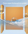 Three-sided thickened ice curtain for Portable Evaporative Air Cooler With Massive Water Tank And Two Frozen Ice Packs.