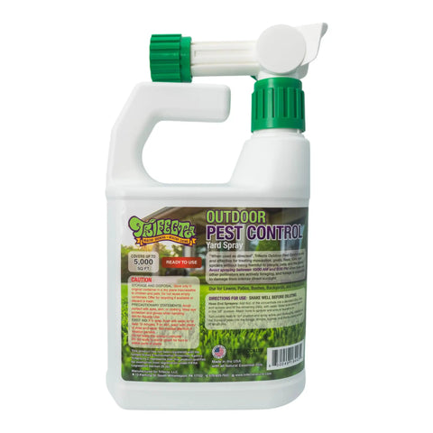 Natural Outdoor Pest Control Yard Spray With Essential Oils Kills On Contact Mosquitoes Ants Fleas Ticks Gnats And More Provides Killer Repellent Power For A Safer Backyard Safe Around Kids And Pets 32 Oz bottle