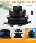 Stock Tank Drain Plug Kit Fits 50 70 100 150 300 Gallon Tanks Replacement Plug For 2 Inch Holes Compatible With Most Stock Tanks Easy Install Durable Waterproof Seal shown with measurements and features.