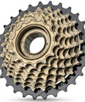 Beefy 8 Speed 13 To 28T Bicycle Freewheel With Threaded Freehub Replacement Part For Road And Mountain Bikes Brass Black Finish