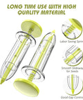 17 Pack Seed Planter Tool Hand Seeder Mini Sowing Seed Dispenser shown with labor-saving spring and gap control features.