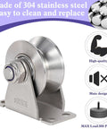 Tough As Nails V Groove Wheel Pulley Block Machined From 304 Stainless Steel, featuring duplex bearings and mount for DIY gyms.