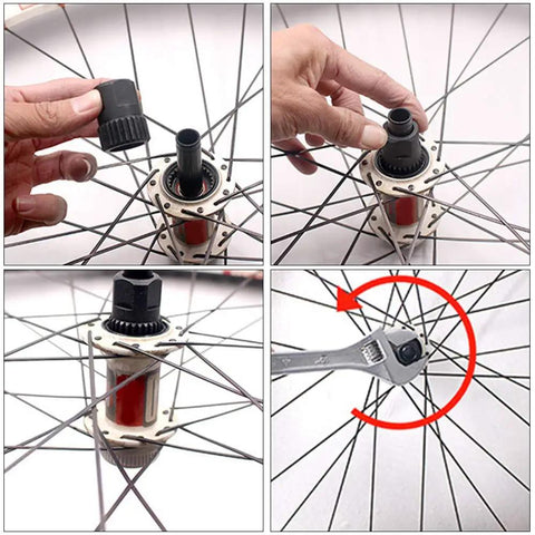 Rear Hub Lock Ring Tool For Bicycle Maintenance With Durable Chromium Vanadium Steel Construction And Easy Hub Nut Removal