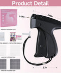 DIY Quick Stitch Sewing Gun Kit With 6 Mini Needles And 4000 Fasteners for Quick Clothing Repairs, showing black handheld tool