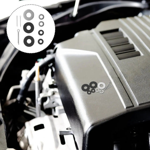 Universal Motorcycle Pedal Spacer Washers Quiets Engine Hum And Smashes Vibration Keeps Footpegs Locked Down Solid on an engine bay.