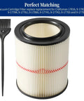 Two Pack Red Stripe Cartridge Filter For Craftsman 17816 9-17816 Wet Dry Vac Fits 5 Gallon And Larger Vacs Easy Install Durable Replacement