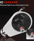 Chrome Power Steering Pump Comes With Double Groove V-Belt Pulley Key Way Shaft Bracket Kit for Chevy GM SBC detail