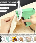 Using 2506 Piece Clothing Tag Gun Kit with 6 Steel Needles, 2000 White Barbs, and 500 Labels for Retail Pro tagging on fabric