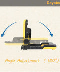 Cordless LED Work Light Compatible With Dewalt And Milwaukee 18V 20V Batteries showing 180-degree angle adjustment