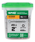 Fast Easy Exterior And Interior Wafer Head Wood Screws Window Install Kit Size 8 By 2 T20 Torx HCR X 20 Multimaterial 400 Pieces With Bit Included Replaces Nails For Quick Tight Secure Window Mounts Up To 10 Windows. clear tub label