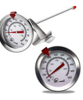 Deep Fry Thermometer With Instant Read Dial, 6 Inch Stainless Steel Stem Meat Thermometer For Oil Fryin, Turkey, BBQ And Grill, Accurate 50 To 550 Degrees Fahrenheit