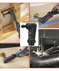 Heavy Duty Right Angle Converter For Rotary Grinders in use, showing tool access in tight spaces for grinding and polishing.