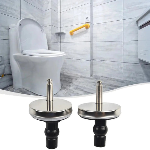 Bathroom with universal Toilet Seat Hinges 6 Pack Top Fix Soft Release Quick Fit Replacement No Fuss and compatible toilet