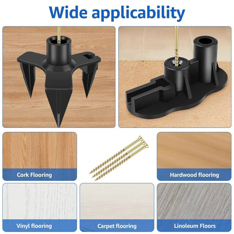 Floor Repair Kit With 50 Steel Screws And 5 Tools To Stop Squeaky Floors On Carpets And Hardwood Hidden Deck Fasteners usage guide.
