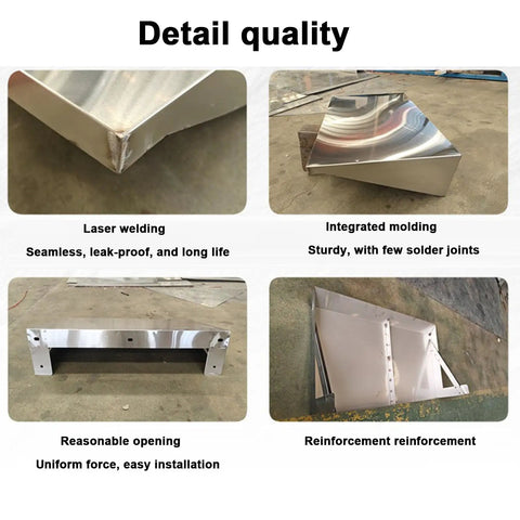 Detail quality of Universal Outdoor Electric Vehicle Charger Cover Hella Weatherproof Protector Roof for Charging Stations, showcasing steel features.