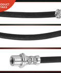 Close-up of Front Brake Hydraulic Hose Kit For Toyota Corolla 2003 To 2008 1.8L And Prius 2004 To 2009 1.5L hose with fittings