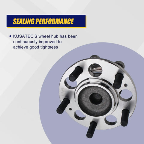 Fresh Rear Wheel Bearing And Hub Assembly Direct Fit For 2014 To 2019 Kia Soul And Soul EV Models showcasing sealing performance.