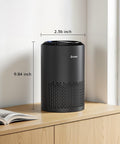 Air Purifier For Bedroom And Office With Sleep Mode And Speed Control, 360 Degree Filtration Cuts Smoke Pollen Dander Hair Odors