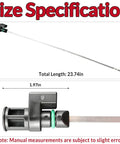 Size specifications of Nissan Transmission Dipstick Fluid Level Gauge 31086-JA00A 31086-JA000 For Altima Rogue Maxima Murano 2006-2022 CVT