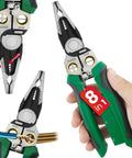 8 In 1 Wire Stripper With Voltage Tester And Crimping Tool For Electricians All In One Wire Cutter And Electrical Tester Set