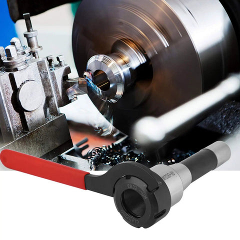 Heavy Duty Fabater R8 Collet Chuck Holder With 0.01mm Precision Machining For Milling Cutters and Tool Clamping Up to 20 Mm Range shown in use