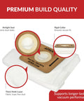 Replacement HEPA Filters For Backpack Vacuum ERGO Models Ten Pack White Atrix Compatible, showing multi-layer design and collar.