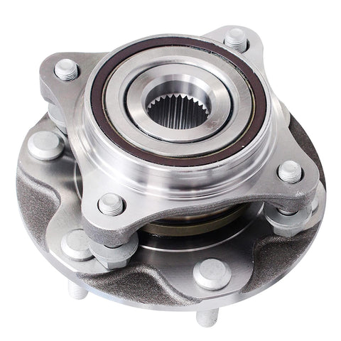 4WD Front Wheel Bearing Hub Set For Toyota 4Runner FJ Cruiser Tacoma And Lexus GX460 GX470, 6-bolt, close-up view