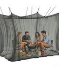 10x10x8.2 Ft Outdoor Mosquito Netting For Camping Patio And Travel With Hanging Ropes Easy Setup High Density Mesh Black Large Net Shelter