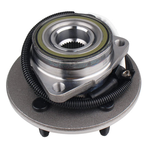 Front Wheel Hub And Bearing Assembly 515029 For 2000-2003 Ford F-150 And 2004 Heritage 4WD With ABS - Beefed-Up Replacement