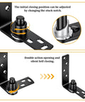 Heavy Duty Self Closing Door Hinges Double Acting Swinging Hinges For Cafe Doors And Bar Counters Black Matte 304 Stainless Steel