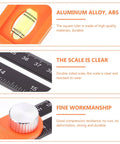High Precision Carpentry Marking Ruler T Shaped Measuring Tool for Angles with Aluminum Alloy ABS and double sided scale