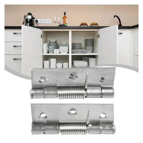 Self Closing Cabinet Door Hinge With Built-In Spring, Stainless Steel Durable Furniture Fitting, mounted on kitchen cabinet door