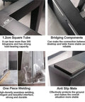 Heavy Duty Steel Table Legs Tough As Nails Industrial Powder Coated Frame For Desk Dining Coffee Table With Adjustable Rubber Feet Smooth Welded Joints Easy Peasy Assembly showing 1.2cm square tubes and one piece welding details.
