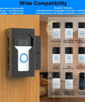 Anti Theft Doorbell Mount, All Metal No Drill Camera Door Mount With USB-C Charging Port For Continuous Power, Keeps Your Doorbell Charged Without Removing It, Compatible With Blink Video Doorbell And Other Popular Models.