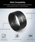Extension Tube Kit With M48x0.75 Threads On Both Sides For Astrophotography, 20mm Spacer, Anodized Aluminum, CNC Machined