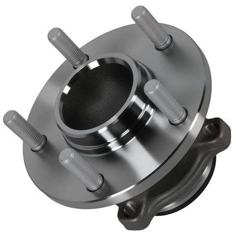 Rear Wheel Bearing And Hub Assembly 512347 For Mazda 3 And Mazda 5 5 Lug ABS Encoder 4-Bolt Square Flange, front view