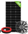 Keep Things Chill And Fresh All Summer Long With This Heavy Duty 12 Inch Solar Roof Vent Fan Powered By A Rock Solid 100 Watt Panel, includes fan and wires.