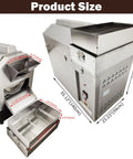 Commercial Coffee Roaster And Nut Roaster Drum Machine Three Phase 55 Lbs Electric Heavy Duty 208V 6500W dimensions view