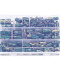 Aluminum Electrolytic Capacitor Kit, 135 Pieces in 19 Values, clear storage box for DIY electronics