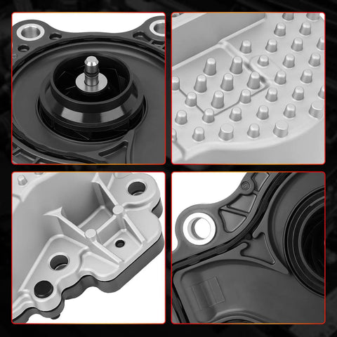 Detailed view of Solid Electric Engine Water Pump Assembly with Gasket fits 2010-2015 Toyota Prius and Lexus CT200h, OEM 161A029015.