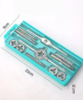 12 Piece Alloy Steel Tap And Die Set For Metric Threads External And Internal Thread Tools Pro Grade Must-Have Home Workshop Kit