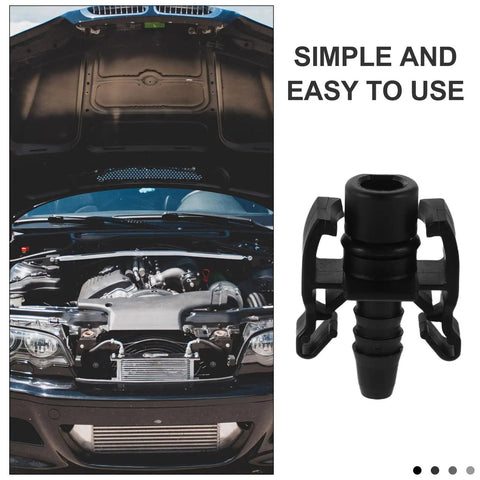 Quick Connect Coolant Tube Connector Pair For Car Radiator Hose And Coolant Outlet Fitting with heat resistant black fitting.